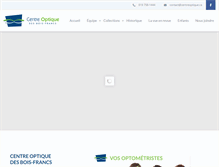 Tablet Screenshot of centreoptique.ca